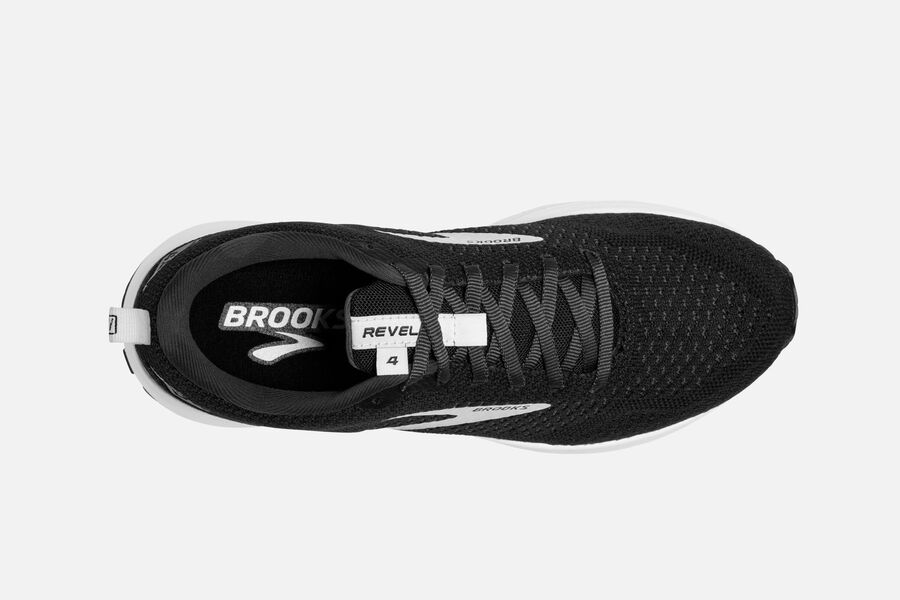 Brooks Israel Revel 4 Road Running Shoes Mens - Black/Silver - DWF-280473